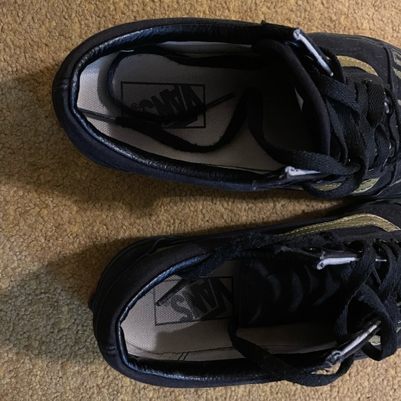 Unisex Black and Gold Unicorn Boho VANS EUC size 6.5 men’s 8 women’s - Picture 7 of 12